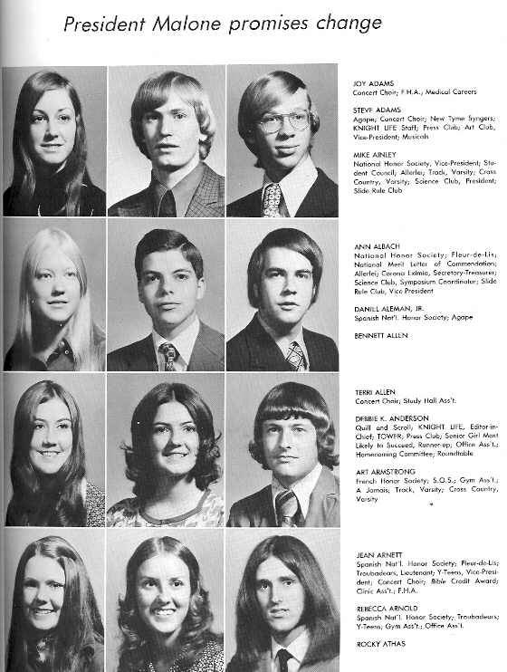 Senior Class of 1973