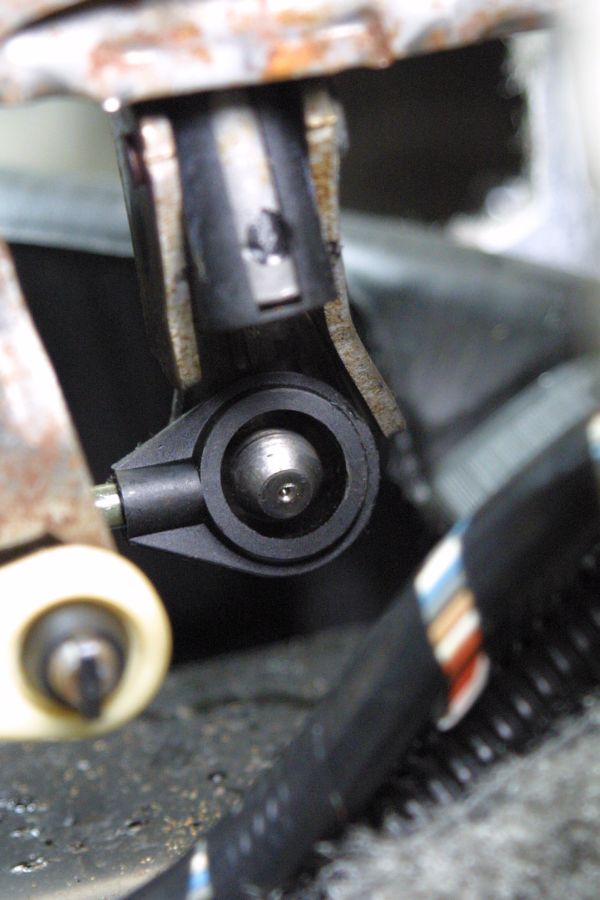 Before Cable is placed in normal position for this photo; plastic